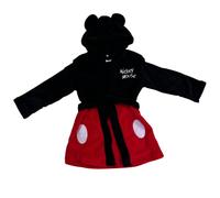 Topolino Rosso Nero Accappatoio Caldo e Morbido Vestaglia Bambino da 3 a 8 anni