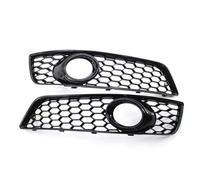 TOPOLVLCKC Per A*udi A3 8P 2009-2013, Mascherina Per Fendinebbia, Griglia Per Paraurti Anteriore Con Foro Per Lampada, Stile Mesh Fendinebbia Foglights Telaio Griglia(Glossy Black)