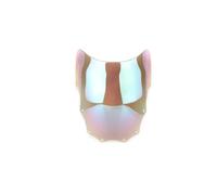 TOPOLVLCKC Per EX500 Per N&inja 500R 1987-2009 Parabrezza Doppia Bolla Parabrezza Accessori Moto Carenatura Deflettore Estensione per parabrezza moto(White Iridium)