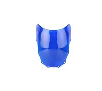 TOPOLVLCKC Per EX500 Per N&inja 500R 1987-2009 Parabrezza Doppia Bolla Parabrezza Accessori Moto Carenatura Deflettore Estensione per parabrezza moto(Blue)