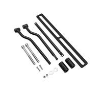 TOPOLVLCKC Per H&onda Y&amaha S&UZUKI H&arley Moto Nero Universale Borse Laterali Supporto Barre Supporti Staffa Bagaglio Laterale Corrimano posteriore passeggero della motocicl(Black)