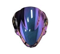 TOPOLVLCKC Per N&inja 636 Per ZX-6R 2024 2025 Parabrezza Per Moto Parabrezza A Doppia Bolla Deflettori D'aria Anteriori Estensione per parabrezza moto(Iruidium)