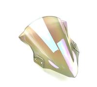 TOPOLVLCKC Per Ninja400 Per EX400 2018 2019 2020-2023 Parabrezza A Doppia Bolla Per Moto Protezione Deflettore Parabrezza Estensione per parabrezza moto(White iridium)