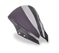 TOPOLVLCKC Per NINJA500 SE 2024 Parabrezza A Doppia Bolla Parabrezza Carenatura Schermo Deflettore Del Vento Accessori Moto Estensione per parabrezza moto(Gray with puig logo)