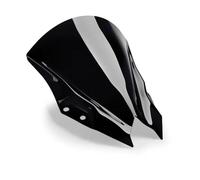 TOPOLVLCKC Per NINJA500 SE 2024 Parabrezza A Doppia Bolla Parabrezza Carenatura Schermo Deflettore Del Vento Accessori Moto Estensione per parabrezza moto(Black with puig logo)