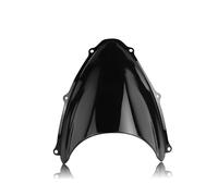 TOPOLVLCKC Per S&UZUKI per GSXR600 GSXR750 K6 2006-2007 Parabrezza Parabrezza Fumè Doppia Bolla Parabrezza Estensione per Parabrezza Moto(Black)