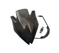 TOPOLVLCKC Per Z750R 2007-2012 Parabrezza Deflettore Del Vento Spoiler Nero Fumé Di Alta Qualità Estensione per parabrezza moto(Smoke Black)