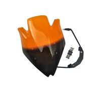 TOPOLVLCKC Per Z750R 2007-2012 Parabrezza Deflettore Del Vento Spoiler Nero Fumé Di Alta Qualità Estensione per parabrezza moto(Orange)