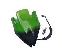 TOPOLVLCKC Per Z750R 2007-2012 Parabrezza Deflettore Del Vento Spoiler Nero Fumé Di Alta Qualità Estensione per parabrezza moto(Green)