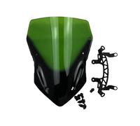 TOPOLVLCKC Per Z900 2017 2018 2019 Moto Parabrezza Di Alta Qualità Deflettore Del Vento Protezione Parabrezza A Bolla Estensione per parabrezza moto(Green)