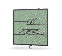 TOPOLVLCKC Per ZX6R ZX-6R ZX636 KTR 2009-2025 Griglia di Protezione del Radiatore per Motocicletta Griglia Protezione radiatore Motore(Green ZX6R Logo)