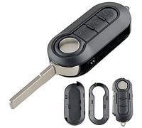 topone1 Sostituzione della Custodia Pieghevole del Telecomando a 3 Pulsanti per Chiave dell'auto Adatta per Fiat 500 Doblo Ducato Panda Punto Peugeot