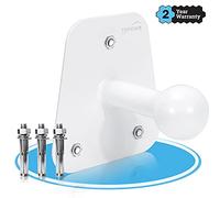 TOPOWN Supporto da Parete Universale per Portabici-Supporto da Parete Ottimale ed Elegante per il Vostro Portabiciciclette-Supporto Lungo per Portabici-Materiale di Fissaggio Incluso (Bianco)