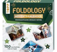 TOPP Foldology - Il Calendario dell'avvento di Origami - Diversi Puzzle Unici per Tutti i Giorni dell'Avvento - Calendario dell'Avvento per Teste Luminose e Mani abili; Ideale per Grandi e piccini