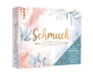 TOPP La Meravigliosa Scatola Creativa Studio. Libro di Istruzioni (32 Pagine), Pinza Piatta, apriscatole, Aghi per Perline, tavola per Perline, Oltre 800 Perline e Accessori per Gioielli