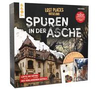 TOPP Lost Places Scatola puzzle - Tracce nella cenere: un puzzle di criminalità per la casa, svela gli enigmi dell'hotel abbandonato, con foto autentiche di luoghi reali e materiale di prova autentico
