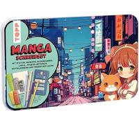 TOPP Manga Schreibset: Stifte, Marker, Radiergummi, Lineal, Heftklammern, 2 Transferstickerbogen, Haftnotizen