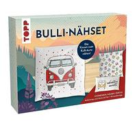 TOPP Nähset Kissenbezüge - VW T1 Bulli: Die Kissen zum Kult-Auto zum Selber-Nähen inkl. Material und Anleitung. 3 Kissenbezüge ca. 2x 40 x 40 cm + 40 x 20 cm