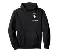 Toppa 101st Airborne Division - Bianco Currahee Felpa con Cappuccio