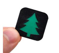 Toppa a forma di piccolo albero di pino, per esterni, con occhio di gatto, per zaini, cappelli, attrezzi da campeggio, stile tattico