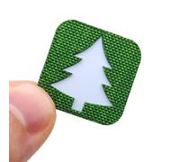 Toppa a forma di piccolo albero di pino, per esterni, con occhio di gatto, per zaini, cappelli, attrezzi da campeggio, stile tattico