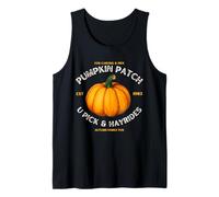 Toppa a Forma di Zucca con Scritta Hayride Rustic Farm Fun Canotta