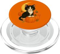 Toppa a forma di zucca con zucca illuminata di luna per Halloween PopSockets PopGrip per MagSafe