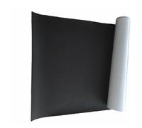 Toppa adesiva in pelle perforata, traspirante, autoadesiva, in poliuretano, per fori sul divano, sui sedili dell'auto (nero, 10 x 150 cm)