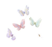 Toppa Adesiva Per Tessuti 5 cm 60 pezzi doppia farfalla dolce applicata 3D simulazione maglia bouquet da sogno patch for decorazione del chiodo della fascia for capelli fatta a mano fai te(Color 5)