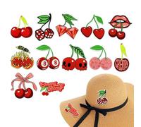 Toppa Applicabili A Ferro Per Cappelli - 12 Pezze Toppa Frutta Carina | per Craft per Abbigliamento Tote Bag Jeans Cappelli Maglie Coperte Giacche