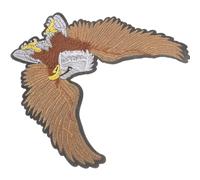 Toppa Aquila in Cuoio Marrone da Cucire per Giacche e Borse | Applicazione Ferro, Lavabile Dopo il Lavaggio, Stile Streetwear, per Pantaloni in Pelle e Decorazioni Festive