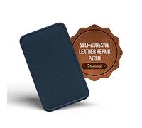 Toppa autoadesiva per riparazioni in pelle MastaPlasta Premium - BLU MARINO 10cm x 6cm. Il tuo kit di riparazione istantaneo per divani, sedili auto, borse, giacche e fai da te