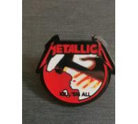Toppa badge METALLICA KILL EM ALL Cliff Burton nuova metallo thrash di alta q...
