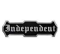 Toppa Biker Grande 35 x 10 cm - Patch ricamata scritta Independent per schiena gilet moto e giubbotto in pelle, termoadesiva e cucibile, stile rocker motociclista Iron-On, Fai da Te (Independent)