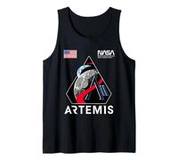 Toppa commemorativa della Missione Artemis II della NASA con Logo retrò a Forma di Verme Canotta