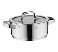 WMF 789206380 Pentola Alta 20 cm con Coperchio in Vetro, Inossidabile, Acciaio Inox