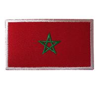 Toppa con bandiera del Marocco, con stella a cinque punte ricamata