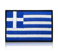 Toppa con bandiera della Grecia con chiusura ad aggancio | Toppe con bandiera greca per esterni Finally Home