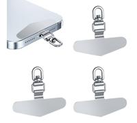 Toppa Con Clip Per Cellulare Metal Cell Phone Tether Patch Linguette Per Telefono In Metallo Patch Per Telefono In Metallo Universal Phone Tether Tab Per La Maggior Parte Dei Telefoni Cellulari(3 Pcs)