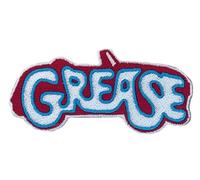 Toppa con logo del film Grease (9,5 cm) da applicare con ferro da stiro o da cucire, souvenir retrò, per costumi, feste, maglioni, giacche, cappelli, borse, regali fai da te