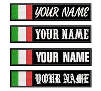 Toppa con nome personalizzato da 2 pezzi, name patch toppa con militare con bandiera personalizzata, toppe tattiche con nome ricamato per gilet, giacca, zaino