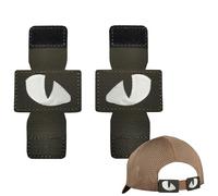 Toppa con occhi di tigre, toppa ricamata con occhi di gatto, non sbiadisce, multiuso, morbida, si al buio, per vestiti e giacche