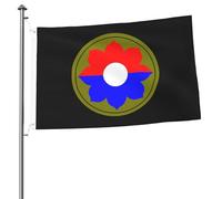 Toppa Della 9A Divisione Di Fanteria Durevole Bandiere Di Benvenuto Resistente Alle Intemperie Bandiera Da Cortile Decorazione Per Patio Fattoria All'Aperto 90X150Cm