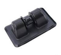 Toppa di ancoraggio in PVC con rullo per gommoni, kayak, canoe e gommoni, robusto supporto nero per una facile gestione della corda, 136 x 90 x 50 mm