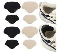 Toppa di riparazione per sneaker, autoadesiva, per riparare scarpe da ginnastica, fori per la riparazione del tallone, 4 paia