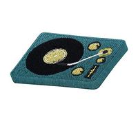 Toppa giradischi verde da applicare con il ferro da stiro | DJ mixer toppe per mixer Old School Toppe da stiro, in stile vintage, Finally Home