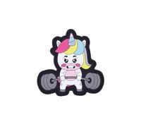 Toppa in gomma con gancio e anello posteriore, toppa per zaini e giubbotti da cross training e palestra (Unicorno)