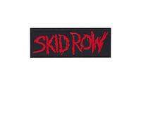 Toppa in metallo per capelli riga di Skid Row Red Hard Rock ricamata da applicare con ferro da stiro