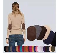 Toppa in tessuto scamosciato Toppe termoadesive per gomito e ginocchio Jeans fai da te Camicia Maglioni Decorazione zaino Riparazione (18 x 11 cm / 7,1 x 4,3 pollici)