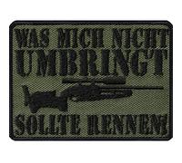Toppa militare "Was nicht umbringt, soll Rnen - Army Morale Patch Tactical Stemma per il fai da te, applicazione giacca/gilete/jeans/uniforme, 70 x 50 mm